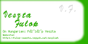 veszta fulop business card